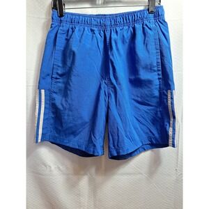 ADIDAS Originals Alltimers Skateboarding Short Sz M Blue White Stripe Canvas 90s